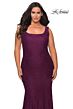 La Femme 28948 Square Neck Mermaid Lace Plus Size Dress
