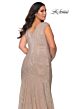 La Femme 28962 Ruched V-Neck Plus Size Dress