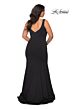 La Femme 28975 Mermaid Silhouette V-Back Plus Size Dress
