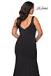 La Femme 28975 Mermaid Silhouette V-Back Plus Size Dress