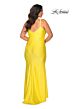 La Femme 29005 V-Neck Ruched Bodice Plus Size Dress