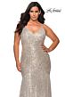 La Femme 29006 V-Neck Sequin Mermaid Plus Size Dress