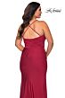 La Femme 29022 High Slit Cross Back Plus Size Dress