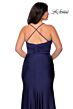La Femme 29022 High Slit Cross Back Plus Size Dress