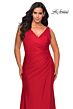 La Femme 29024 Sleeveless Ruched Bodice Plus Size Dress