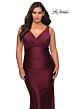 La Femme 29028 V-Back Sleeveless Plus Size Dress