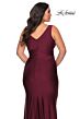 La Femme 29028 V-Back Sleeveless Plus Size Dress