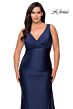 La Femme 29028 V-Back Sleeveless Plus Size Dress