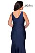 La Femme 29028 V-Back Sleeveless Plus Size Dress