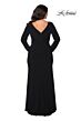 La Femme 29044 Faux-Wrap Long Sleeve Plus Size Dress