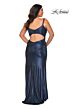 La Femme 29053 Cutout Back Ruched Side Plus Size Dress