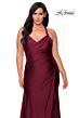 La Femme 29062 Draped Bodice Crisscross Back Plus Size Dress