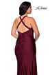 La Femme 29062 Draped Bodice Crisscross Back Plus Size Dress