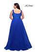 La Femme 29070 A-line Lace-Embellished Bodice Plus Size Dress