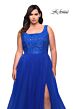 La Femme 29070 A-line Lace-Embellished Bodice Plus Size Dress