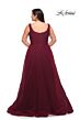 La Femme 29070 A-line Lace-Embellished Bodice Plus Size Dress