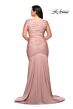 La Femme 29132 Off-The-Shoulder Crisscross Bodice Plus Size Dress
