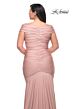 La Femme 29132 Off-The-Shoulder Crisscross Bodice Plus Size Dress