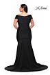La Femme 29132 Off-The-Shoulder Crisscross Bodice Plus Size Dress