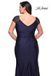 La Femme 29481 Rhinestone-Embellished Cap Sleeve Plus Size Dress