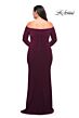 La Femme 29530 Long-Sleeve Off-The-Shoulder Plus Size Dress