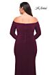 La Femme 29530 Long-Sleeve Off-The-Shoulder Plus Size Dress