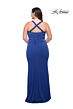 La Femme 29590 Slight Scoop Neckline Crisscross Back Plus Size Dress