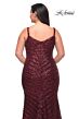 La Femme 29622 Shallow V-Neckline Figure-Hugging Plus Size Dress