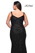 La Femme 29622 Shallow V-Neckline Figure-Hugging Plus Size Dress