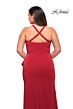La Femme 29634 Crisscross Back Scoop Neckline Plus Size Dress