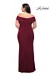 La Femme 29635 Off-The-Shoulder Ruched Crisscross Plus Size Dress