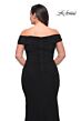 La Femme 29635 Off-The-Shoulder Ruched Crisscross Plus Size Dress