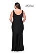 La Femme 29645 Square Neckline Jewel-Adorned Bodice Plus Size Dress