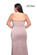 La Femme 29664 Strapless Sweetheart Neckline Side Slit Plus Size Dress