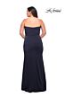 La Femme 29664 Strapless Sweetheart Neckline Side Slit Plus Size Dress