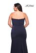 La Femme 29664 Strapless Sweetheart Neckline Side Slit Plus Size Dress