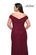 La Femme 29722 Off-The-Shoulder Ruched Surplice Plus Size Dress