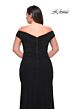 La Femme 29722 Off-The-Shoulder Ruched Surplice Plus Size Dress