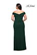 La Femme 29722 Off-The-Shoulder Ruched Surplice Plus Size Dress