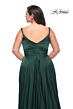 La Femme 29740 Surplice V-Neckline Ruffle Side Slit Plus Size Dress