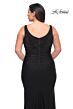 La Femme 29751 Jewel-Adorned Bodice Deep V-Neckline Plus Size Dress