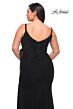 La Femme 29900 Surplice V-Neckline Side Drawstring Plus Size Dress