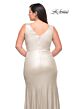La Femme 30267 Surplice V-Neckline Ruched Bodice Plus Size Dress