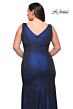 La Femme 30267 Surplice V-Neckline Ruched Bodice Plus Size Dress