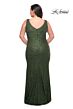 La Femme 30307 Surplice V-Neckline Ruched Bodice Plus Size Dress