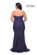 La Femme 30774 Strapless Sweetheart Neckline Plus Size Dress