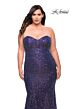 La Femme 30774 Strapless Sweetheart Neckline Plus Size Dress