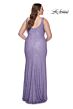La Femme 31163 V-Neckline Figure-Hugging Silhouette Plus Size Dress