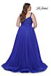 La Femme 31251 Rhinestone-Embellished Bodice A-Line Plus Size Dress