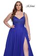 La Femme 31251 Rhinestone-Embellished Bodice A-Line Plus Size Dress